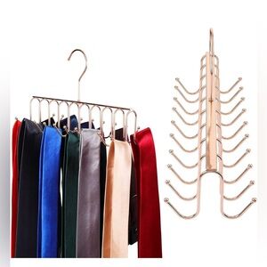 Rose gold accessory hangers - belts, ties, scarves, more